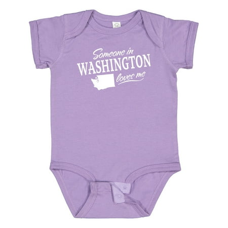 

Inktastic Someone in Washington Loves Me Gift Baby Boy or Baby Girl Bodysuit