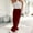 Wine, variant on BLOCLOALO Cargo Pants Pants Elastic Waist Daily Elastic Waist Pockets Straight Solid Color Casual Pants Loose Pockets Cargo Long Trousers Pants with Pockets Pantalones Para Mujer Cotton Pants Beige L