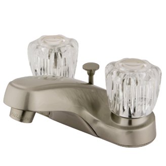 Kingston Brass Heritage Basin Tap Faucet - Oil-Rubbed Bronze, Cross Handles, Solid Brass