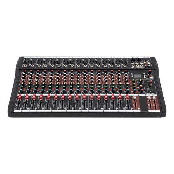 16 Channel Professional Powered Mixer Power Mixing  16 DSP USB