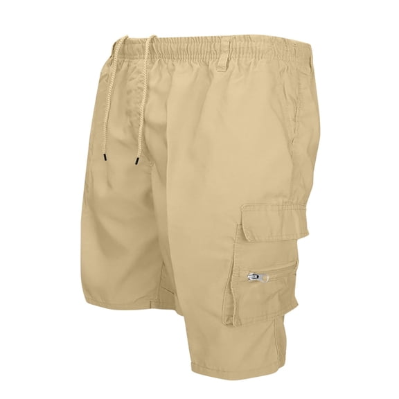 Eagokdc Gym Shorts Men Casual Cargo Summer Breathable Loose Elastic Waist Big And Tall Short With Pockets Size S-3XL