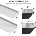 thumbnail image 6 of M optimized Gutter Guard 5in Wide 52ft Length Cover Mesh Lead Debris Protection Fits for All Roof or Gutter Type, Silver, 6 of 8