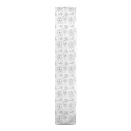 

Creative Products Floral Drawings Gray 16x90 Poly Twill Table Runner