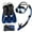 Multicolor, variant on Seavenger Hanalei Anti-Fog 4-Piece Snorkeling Set (Blue Gray, Small)
