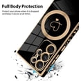 thumbnail image 3 of for Samsung Galaxy S23 Ultra 5G Case [Support Magsafe] Love Heart Pattern Magnetic Plating Luxury Elegant Case Camera Protector Soft TPU Shockproof Corner Back Cover -Black, 3 of 6