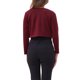 thumbnail image 3 of INSPIRAR CHIC Cárdigan Corto de Mujer con Mangas Largas y Cuello Redondo, Ligero, Talla XL, Rojo Oscuro, 3 of 6