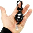 thumbnail image 2 of Heavy Duty Badge Reel with Badge Holder & Key Ring - Carabiner Retractable Keychain Lanyard with Strong Kevlar Cord, Card Strap & Belt Loop Clip by Specialist ID & Key-Bak USA, 2 of 6