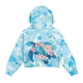 thumbnail image 5 of Xoenoiee Turtle Hibiscus Plumeria Palm Leaves Print Long Sleeve Hoodies for Girls Casual Pullover Half Zip Sweatshirt with Hooded Loose Outwear Coat with Pocket, 11-12 Years, 5 of 7
