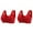 (2-Pack) D-Red, variant on (2-Pack) Rinsvye Women's Comfortable and Sexy Womens Plus Size Bras Transparent Shoulder Strap Cordless Bras Packs Backless Spongeless with Convertible Running one Shoulder Sports Bra Shoulder Stra