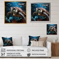 thumbnail image 4 of Designart "Serene Abstract Vista I" Animals Turtle Floater Framed Canvas Prints, 4 of 5