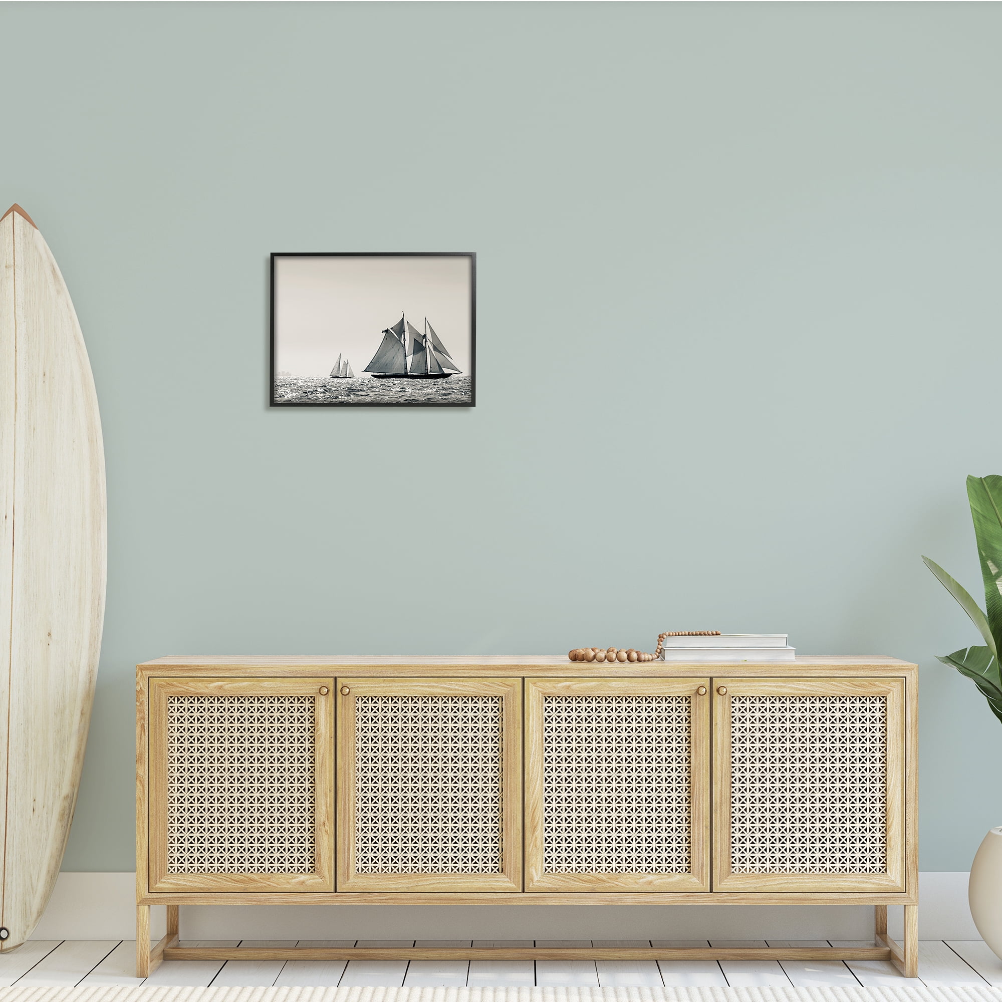 Stupell Indtries Grand Ocean Ships Nautical Sailing Scene Muted Photography,20 x 16,Design by ​Danita Delimont
