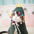 thumbnail image 2 of Christmas Halloween Cat Cape Dress Funny Cat Superman Clothes Cloak Costume Pet Supplies Kitten Accessories Articles (Red,M(3.5-6kg)), 2 of 6