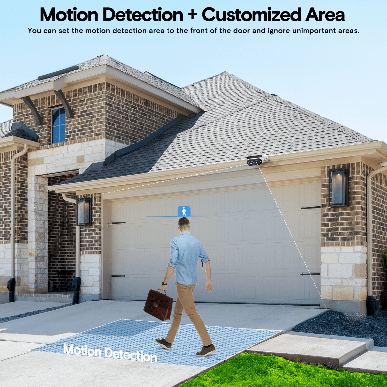 TOGUARD SC51 10CH 4MP Solar Wireless Security Camera System Outdoor with NVR, CCTV Camera Security System HDMI Output