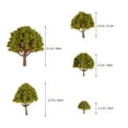 thumbnail image 3 of Milisten 20pcs Model Scenery Landscape Trees Yellow Scenery Layout Props 3CM-8CM (Green), 3 of 5