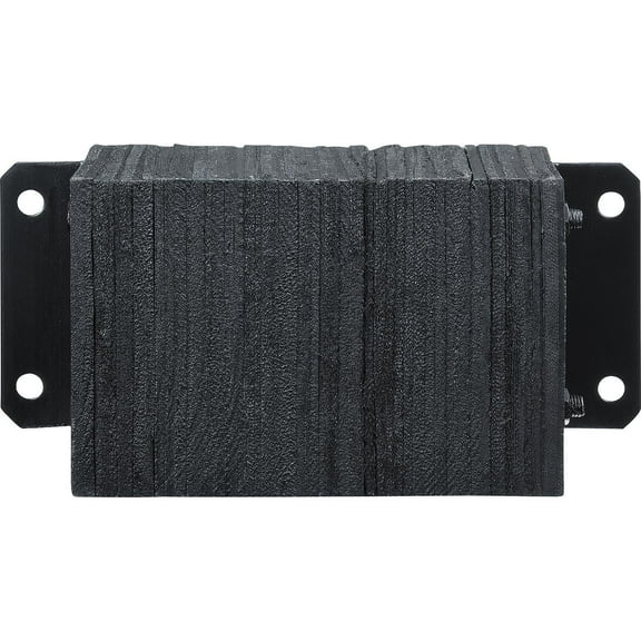 Global lndustrial Heavy Duty Dock Bumper Rectangular 20Wx10H Black