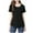 Black, variant on Ohufall Women's Cotton Maternity T Shirts Plus Size Pregnancy Clothes Summer Solid Color Short Sleeve Nursing Tops Loose Fit Casual Breastfeeding Tees