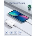 thumbnail image 3 of European Plug Adapter, 2-Pack 2.1A Europe Dual USB Wall Charger Travel Power Adaptor International EU Charging Block, 3 of 5
