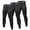 Black*3, variant on YUSHOW 3 Pack Mens Tights Cool Dry Compression Leggings for Men Base Layer Bottom for Sports and Gym L
