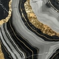 thumbnail image 6 of WYYP Marble Swirl Design Round Tablecloth Waterproof Resistant Fabric 100% Polyester Fiber White, 6 of 8