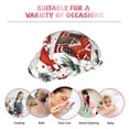 thumbnail image 6 of KLL Christmas Houses Pattern Shower Cap & Bath Cap for Women,Reversible Oversized Waterproof Shower Caps for all Hair Lengths,Elastic Reusable Bathing Hair Cap, 6 of 6