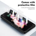 thumbnail image 2 of Dteck Case for Samsung Galaxy Z Fold5,Magnetic Hinge Protection Case Shockproof Hard PC Kickstand with Front Screen Protector Armor Cover for Galaxy Z Fold5,Black, 2 of 7
