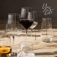 thumbnail image 5 of over&back 16oz Traditional Glassware - Set of 4 Classic Stem Drinking Glasses for Parties, Get-togethers, and More - Mouth-Blown - Wine Cups for Kitchen and Dining Room - Clear, 5 of 10