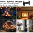 thumbnail image 2 of Manual Wood Splitter - Heavy Duty Quick Log Splitter Firewood Splitter for Small Fireplace Wood Stove, 2 of 4