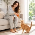 thumbnail image 3 of Cat Toy Ice Cream Cone Design 2-Pack, Crinkle Sound Teaser Toy for Kittens and Cats, Durable Paper Rope and EPS Material for Chewing and Exercise, 3 of 5