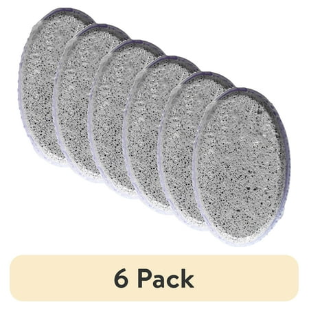 (6 pack) Equate Pumice Stone with Grip Handle for Travel, Color May Vary