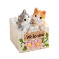 thumbnail image 4 of Maceta Gato Florero de Resina Maceta Decoración Animal Macetero Coleccionable Artesanía para Plantas Suculentas Flores Adecuado para Oficinas, 4 of 8