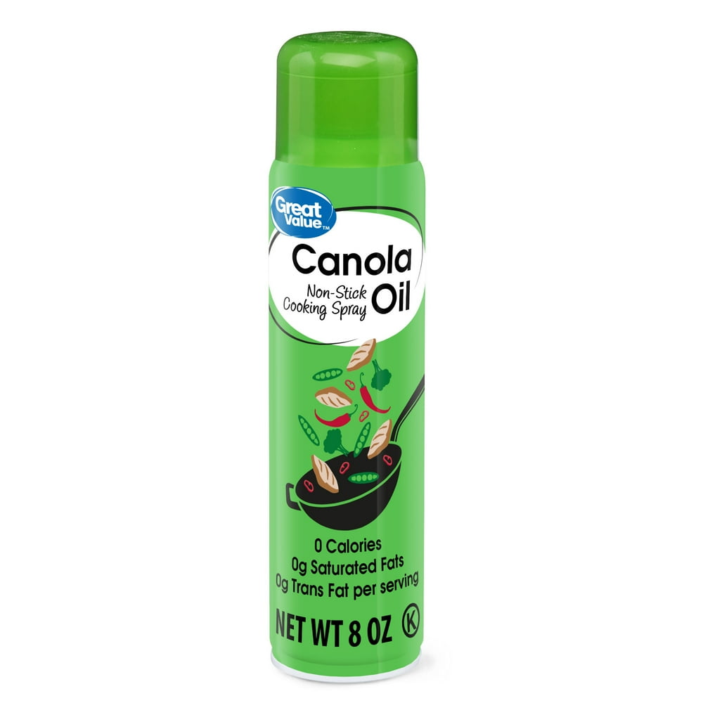 Great Value Canola Oil NonStick Cooking Spray, 8 oz