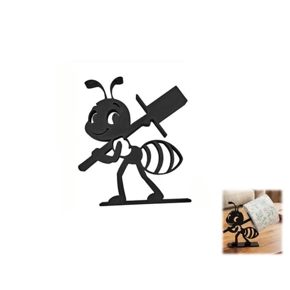 Ant Toilet Paper Holder,Funny Toilet Paper Holder with Cute Bee Design Bathroom Decor,Unique Toilet Paper Roll Stand for Home Organization,2-Piece Functional Artwork for Gift Giving (1pc)