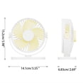 thumbnail image 4 of Drrntien Portable Gazebo Fan Desk Fan Canopy Fan 3-Speed Tent Fan Gazebo Fan for Camping, 4 of 20