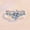 Silver, variant on Apaison Sparkling 1 Carat Moissanites 925 Sterling Silver Women Ring - Female Wedding Engagement Promise Jewelry Gift