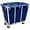 Blue-2, variant on Basket Bulk Truck ,Large Stainless Steel Laundry Trolley Cart with Wheels - Heavy Duty Rolling Laundry Cart for /Home,350L/9.9 Bushel,35.4" Lx25.6 Wx31.5 H (Beige)