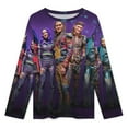 thumbnail image 3 of Descendants 3 Womens Pajama Set Loungewear Cozy Soft House Wear Sets Long Sleeve Round Neck T Shirt Top Bottom Pants Sleepwear, 3 of 9