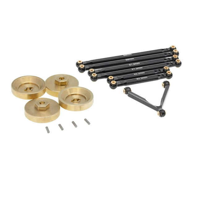 de Eslabones Metálicos de 7 Piezas Y Contrapeso de Rueda para Camiones Axiales SCX24 AXI00002