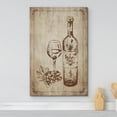 thumbnail image 2 of wall26 Canvas Print Wall Art Retro Vintage Grape Wine Sketch Drinks &amp; Cocktails Alcohol Digital Art Modern Art Decorative Bohemian Chic Kitchen/Food for Living Room, Bedroom, Office - 24"x36, 2 of 5