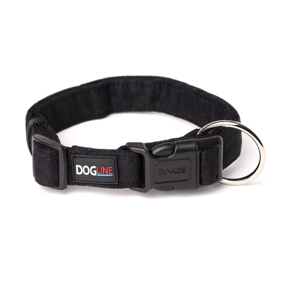 Collar Perro Microfibra Dogline Grande Negro Dogline DL103266