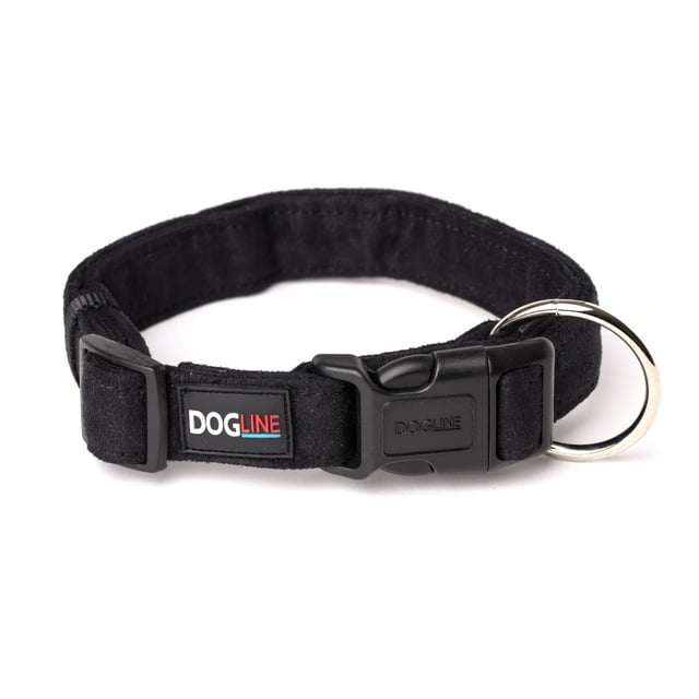 Collar Perro Microfibra Dogline Grande Negro Dogline DL103266