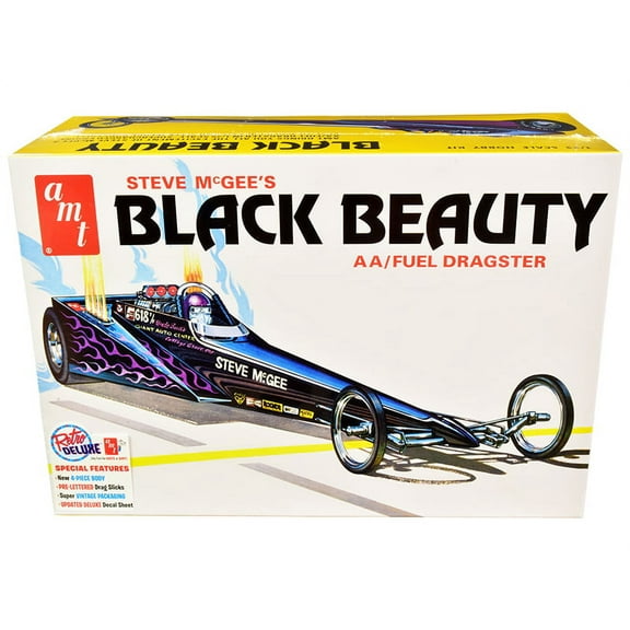AMT AMT1214 Skill 2 Model Steve McGees Black Beauty Wedge AA-Fuel Dragster Kit for 1 by 25 Scale Model