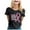 Black, variant on TSADFHJI Cute Tops for Teen Girls Long Sleeve Women's Cancer Printed T Shirt International Publicity Moon Short Sleeved Shirt M Navy