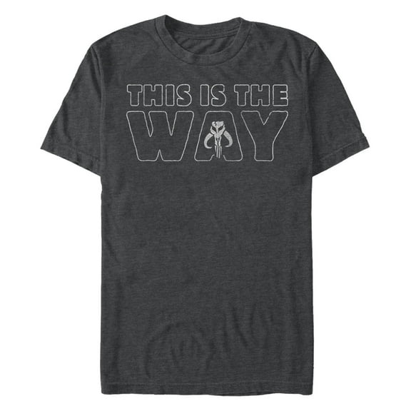 Men's Star Wars: The Mandalorian This Is the Way Skull Graphic T-Shirt