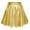 Gold, variant on EINCcm Women's Shiny Metallic Wet Look Stretch Flare Mini Skater Skirt Sparkly Shiny Flared Pleated A-Line Mini Skort