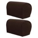 thumbnail image 1 of 2 fundas elásticas para reposabrazos, protectores de muebles. Café oscuro, 1 of 9