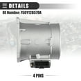 thumbnail image 4 of Air Flow Sensor Meter MAF Sensor Airflow for Ford E-150 E-350 1997-2000 No.F50Y12B579A Silver Tone, 4 of 6