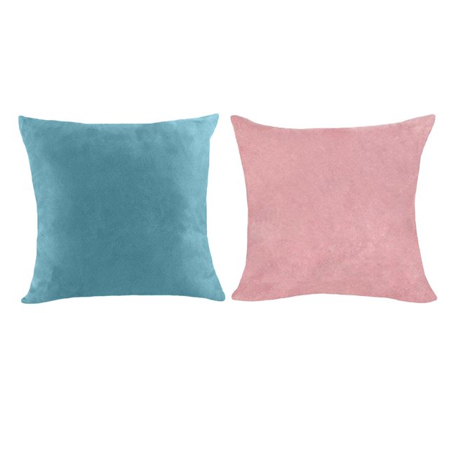Juego de 2 Funda de cojín de almohada de Funda de almohada decorativa de color Macarena Fundas de almohada de terciopelo