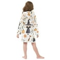 thumbnail image 7 of FORMRS Niños Bathrobe Unisex Hooded Robe Soft Plush Pajamas Sleepwear, Size 4-6T, White Magical Halloween Girl, 7 of 7