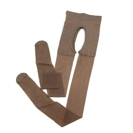 

Sexy Women Pantyhose Crotch High Tights Stockings for Women Girls Coffee