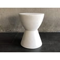 thumbnail image 2 of Rocking Rocker - F13 White Modern Lightweight Concrete Side Table/End Table - Suitable for Indoor or Outdoor - Easy Clean - Size : 13.78 x 13.78 x 17.72, 2 of 4